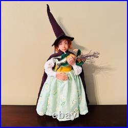 Original Sheila Bentley One of a kind Art Doll Halloween Hag Witch with Baby