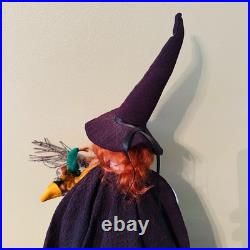 Original Sheila Bentley One of a kind Art Doll Halloween Hag Witch with Baby