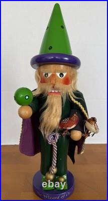 Original Steinbach Wizard of Oz Wizard Nutcracker 15in Hand Painted Wood Green Original Steinbach Wizard of Oz Wizard Nutcracker 15in Hand Painted Wood Green