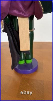 Original Steinbach Wizard of Oz Wizard Nutcracker 15in Hand Painted Wood Green