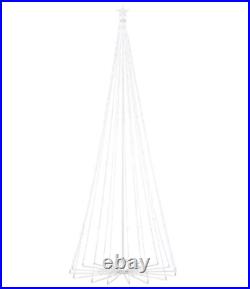 Outdoor Christmas Yard Decoration Giant 12ft LED Motion Pre-Lit Cone Tree White