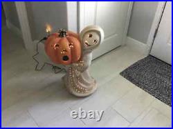 Outdoor Lit Friendly Ghost Halloween Welcome Decor BalsamHill 429 Dolla