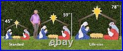 Outdoor Nativity Store / Set / Manger Scene /Holy Family LIFE SIZE (Color)