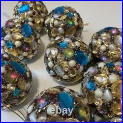 PIER 1 IMPORTS Glass MULTI MOSAIC Christmas BALL Ornament