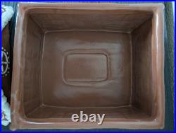 POTTERY BARN Gingerbread House Stoneware Cookie Jar-NEW