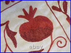 POTTERY BARN Rare New SARITA HANDA Embroidered Holiday Table Throw 50 x 50