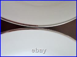 POTTERY BARN Reindeer 4 Dinner Plates Dasher, Donner, Cupid, Prancer