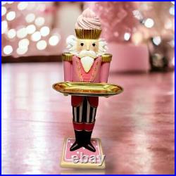 PRE-ORDER 23.5 Candy Town Nutcracker with Tray Christmas Decor SHIPS 8/2024