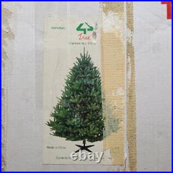 Paddock Artificial Faux Christmas Tree 8' Green Oregon Noble Blue & Storage Bag