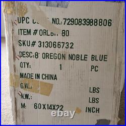 Paddock Artificial Faux Christmas Tree 8' Green Oregon Noble Blue & Storage Bag