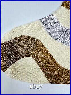 Pair Judy Ross Textiles Christmas Stockings, Cream White Gold And Silver Neutral