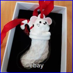 Pandora 2023 Christmas Holiday Ornament Mouse In Stocking Limited Edition