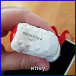 Pandora 2023 Christmas Holiday Ornament Mouse In Stocking Limited Edition