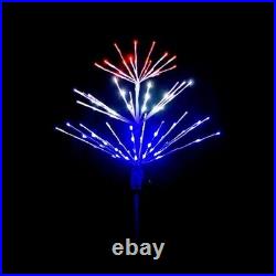 Patriotic America 250 4th of July Memorial Day Spritzers LED Lighted 24