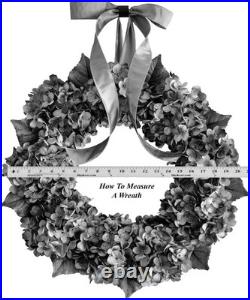 Patriotic Hydrangea Wreath, Front Door Decor