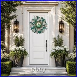 Peacock All Occasion Door Wreath Handmade Deco Mesh