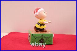 Peanuts Dance Party Hallmark Charlie Brown Christmas Complete New Set + Lights