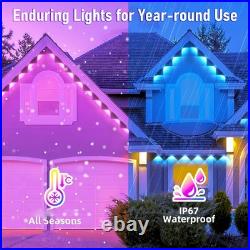Permanent Outdoor Lights200ft RGB Eaves Lights with App & Remote Control Outd Permanent Outdoor Lights200ft RGB Eaves Lights with App & Remote Control Outd