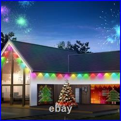 Permanent Outdoor Lights200ft RGB Eaves Lights with App & Remote Control Outd Permanent Outdoor Lights200ft RGB Eaves Lights with App & Remote Control Outd