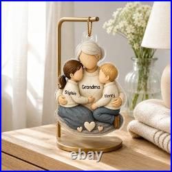 Personalized Acrylic Ornament Custom Name Grandma Grandkid Gift Christmas Décor