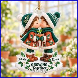 Personalized Acrylic Ornament Gardening Couple Christmas Tree Hanging Gift