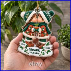 Personalized Acrylic Ornament Gardening Couple Christmas Tree Hanging Gift