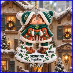 Personalized Acrylic Ornament Gardening Couple Christmas Tree Hanging Gift