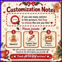 Personalized Acrylic Ornament Gardening Couple Christmas Tree Hanging Gift