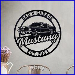 Personalized Garage Metal LED Sign, Custom Car Wall Art, Car Lover Gift