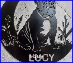 Personalized Heron Garden Stake Metal Art, Custom Garden Name Sign, Outdoor Yard