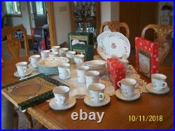 Pfaltzgraff Winterberry Vtg. Stoneware Holiday Christmas Grouping of 93 Pieces