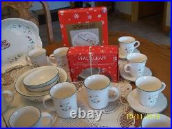 Pfaltzgraff Winterberry Vtg. Stoneware Holiday Christmas Grouping of 93 Pieces