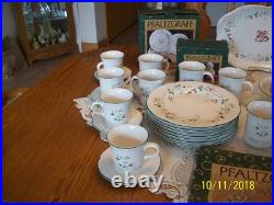 Pfaltzgraff Winterberry Vtg. Stoneware Holiday Christmas Grouping of 93 Pieces