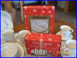 Pfaltzgraff Winterberry Vtg. Stoneware Holiday Christmas Grouping of 93 Pieces