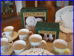 Pfaltzgraff Winterberry Vtg. Stoneware Holiday Christmas Grouping of 93 Pieces