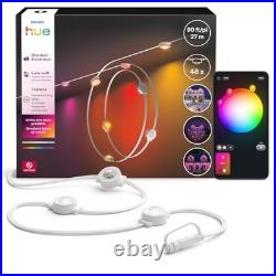Philips Hue Festavia 90ft Outdoor Smart Lights 48 LEDs Color Weatherproof
