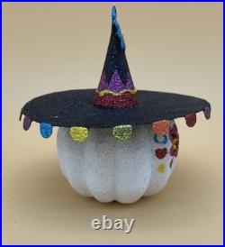 Pier 1 Day Of The Dead Halloween Glitter Skeleton Black Cat Sugar Skull Pumpkin