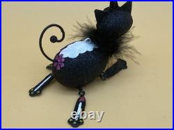 Pier 1 Day Of The Dead Halloween Glitter Skeleton Black Cat Sugar Skull Pumpkin