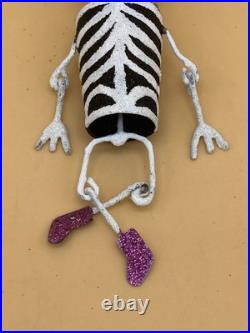 Pier 1 Day Of The Dead Halloween Glitter Skeleton Black Cat Sugar Skull Pumpkin