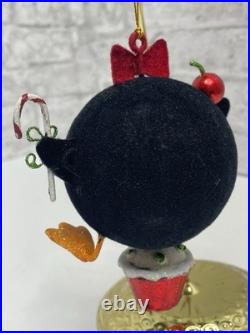 Pier 1 Glittery Girl Penguin Cupcake Cherry Candy Christmas Ornament Very Rare