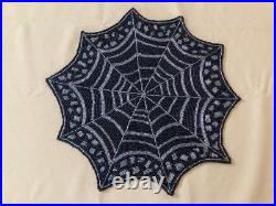 Pier 1 & Spooky Nights Beaded Spider Web Placemats, Coasters, Runner Set Of 17 Pier 1 & Spooky Nights Beaded Spider Web Placemats, Coasters, Runner Set Of 17