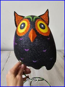 Pier 1 glitter owl bird Halloween RARE decor centerpiece sparkle Pier 1 glitter owl bird Halloween RARE decor centerpiece sparkle