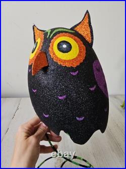 Pier 1 glitter owl bird Halloween RARE decor centerpiece sparkle Pier 1 glitter owl bird Halloween RARE decor centerpiece sparkle
