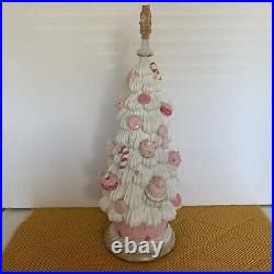 Pink & White Dessert Frosting Christmas Tree