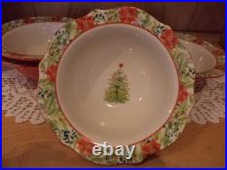 Pioneer Woman Holiday Cheer GARLAND Serving/Salad Bowl 8.3 SET OF 4-NEW