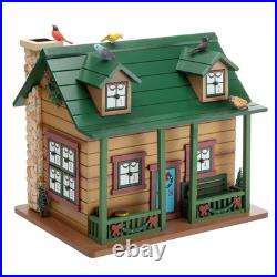 Plow&Hearth Christmas Advent Cabin with Woodland Animals & Santa Brand New
