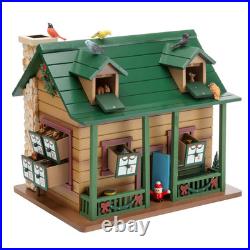 Plow&Hearth Christmas Advent Cabin with Woodland Animals & Santa Brand New