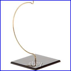 Plymor Wire Ornament Hanger with 3.25 Black Acrylic Square Base, 5.5 H