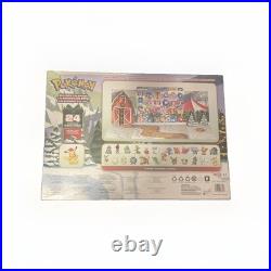 Pokémon Christmas Door Advent Calendar 24 Figures Reusable Pikachu & Friends