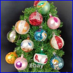 Poland Vintage Stunning Christmas Ornaments 12pcs Rare Xmas Balls Decor Polish